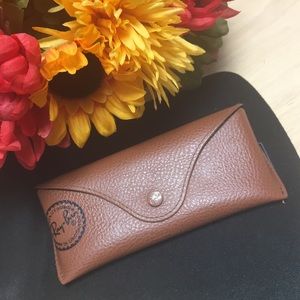 Ray-Ban Brown Leather Case